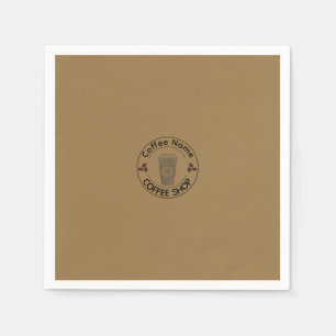 Cute Barista Obsessive Coffee café Napkin