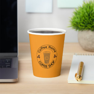 Cute Barista Obsessive Coffee café Paper Cups