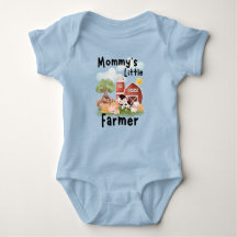 Cute Barnyard Animals Baby Bodysuit
