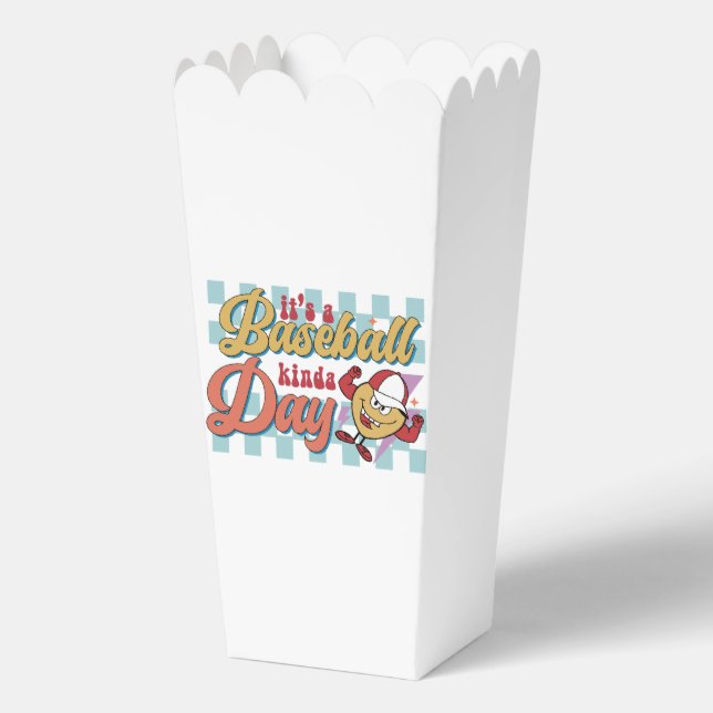 Cute Baseball sports word art  Favor Box (Front)