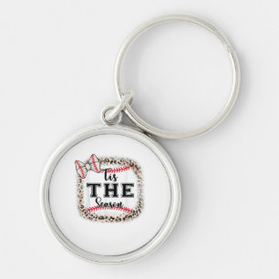 Cute Baseball Tis The Season Mom Sister Toddler Gi Keychain