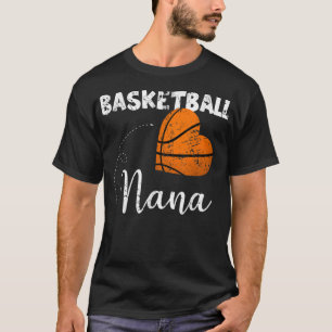 Cute Basketball Heart Basketball Nana T-Shirt