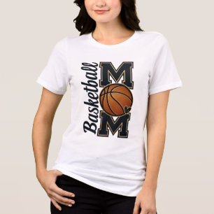 Cute Basketball Mom Game Day Sports Gift Tri-Blend Shirt