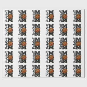 Cute Basketball Mom Game Day Sports Gift Wrapping Paper