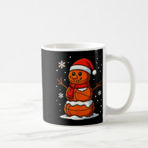 Cute Basketball Snowman Christmas Design Design Coffee Mug