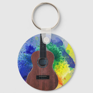 Cute Bass Guitar Keychain