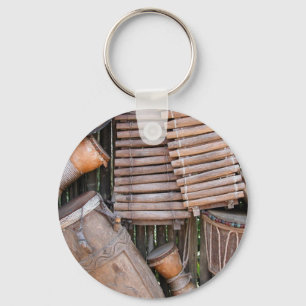 Cute Bass Guitar Keychain