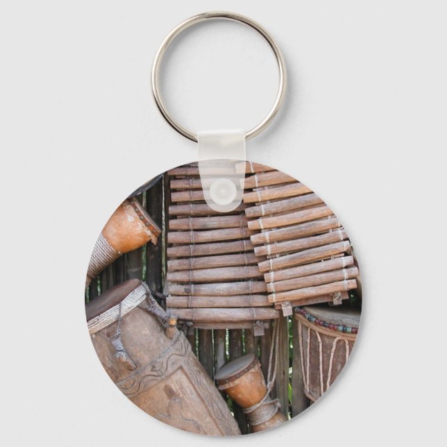Cute Bass Guitar Keychain (Front)