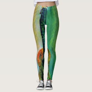 Cute Bass Guitar Leggings