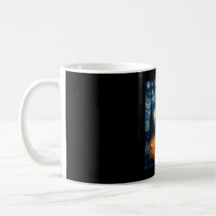 Cute Basset Hound Dog Halloween Jack O Lantern Pum Coffee Mug