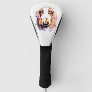 Cute Basset Hound Dog Head Face Puppy Golf Head Cover