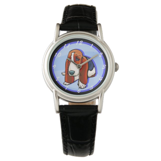 Cute Basset Hound Watch (Front)