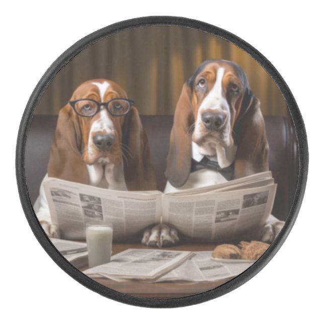 Cute basset hounds lecture journal (Devant)