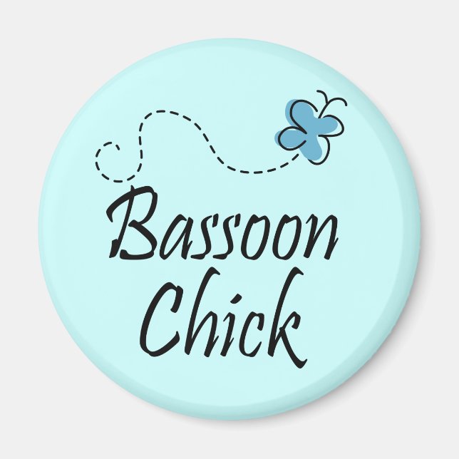 Cute Bassoon Chick Magnet (Front)