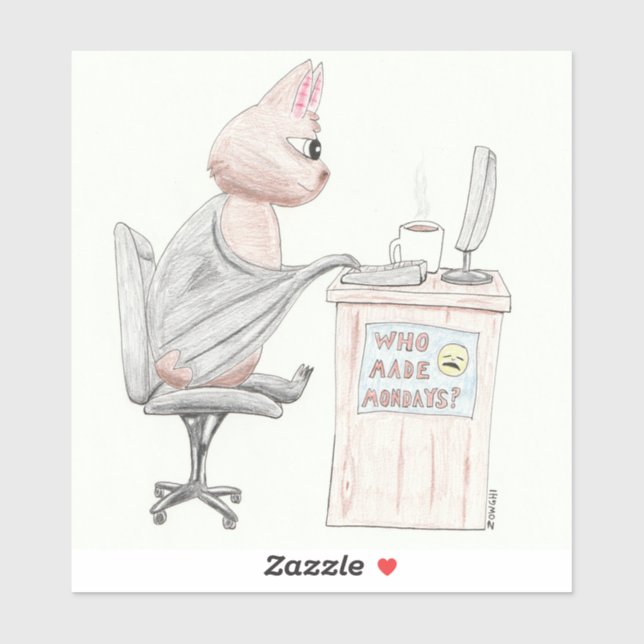 Cute Bat at the Office (Sheet)