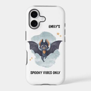 Cute Bat Custom Name Halloween Spooky Vibes
