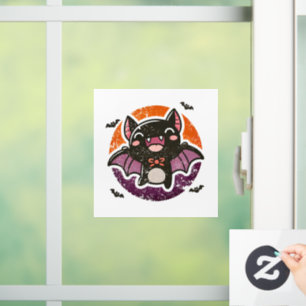 Cute bat- Halloween Window Cling