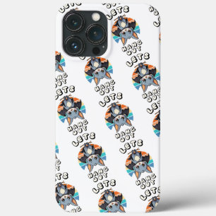 Cute Bat Hanging and Retro Sunset   Let's Hang Out iPhone 13 Pro Max Case