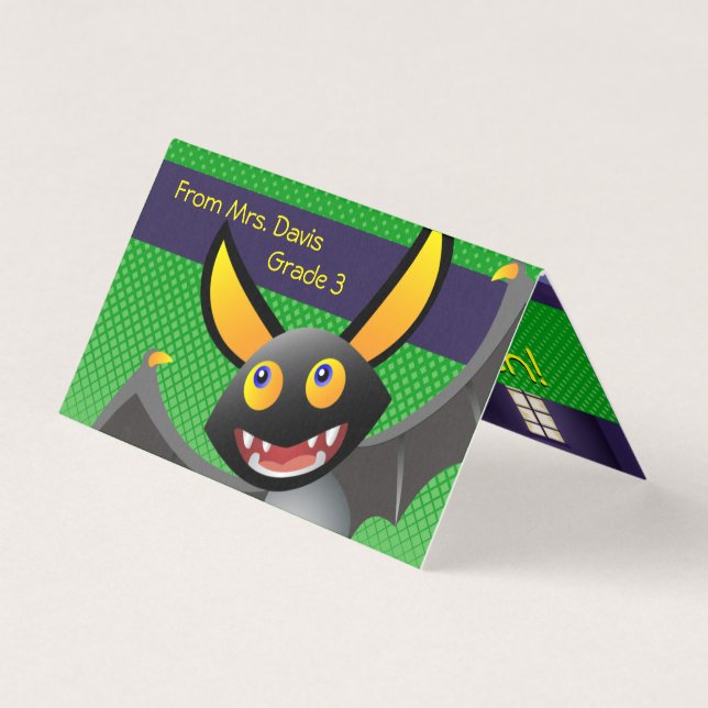 Cute Bat Pun Étudiants Classe Enfants Halloween (Front)