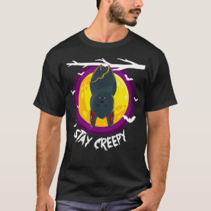Cute Bat Stay Creepy DIY Funny Halloween Costume M T-Shirt