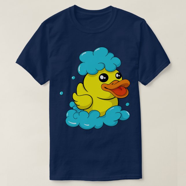 Cute Bath Duck Funny Soap Maker T-Shirt (Design Front)