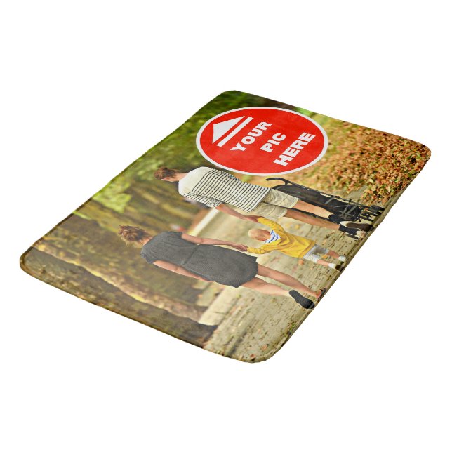 Cute! Bath Mat- Personalized - Large Mat (Angled)