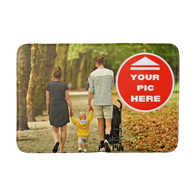 Cute! Bath Mat- Personalized - Medium Mat (Front)