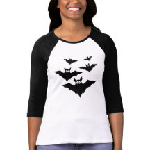 Cute bats halloween woman long sleeve t-shirt