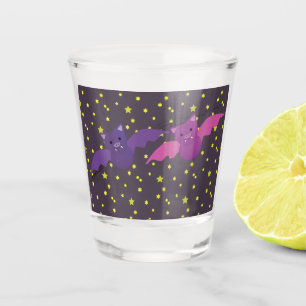 Cute Bats in the Night Sky Tote Bag Shot Glass