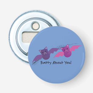 Cute Batty About You Bats Bottle Opener