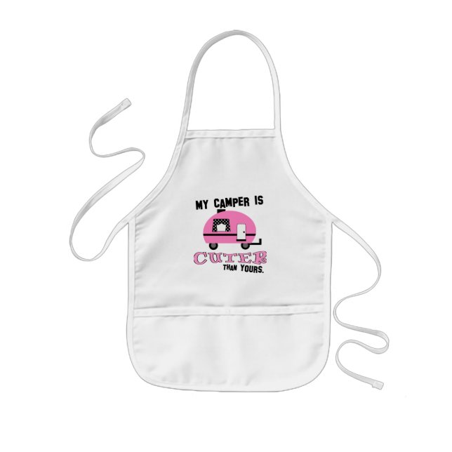Cute BBQ Camping Kids' Apron (Front)