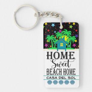 CUTE BEACH HOACH Voir les deux côtés Porte - clé