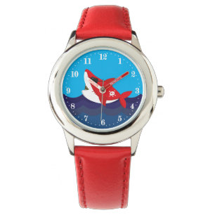 Cute beach pirate shark boys watch