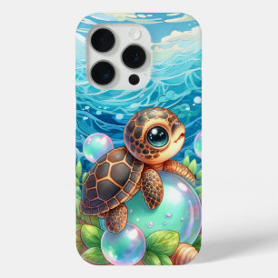 Cute beach sea turtle  iPhone 15 pro case