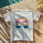 Cute Beach Sunset Palm Trees Custom Family<br><div class="desc">This cute tropical palm tree sunset tri-blend t-shirt is perfect for a spring break trip with your college sorority friends or a fun cruise ship getaway vacation with the family. Personalize a set of customized t-shirts for your group outing to the beach or an island family reunion.</div>