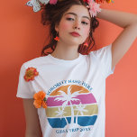 Cute Beach Sunset Palm Trees Girls Trip Women's Tri-Blend Shirt<br><div class="desc">This cute tropical palm tree sunset tri-blend women's t-shirt is perfect for a spring break trip with your college sorority friends or a fun cruise ship getaway vacation with the family. Personalize a set of customized t-shirts for your group outing to the beach or an island family reunion.</div>