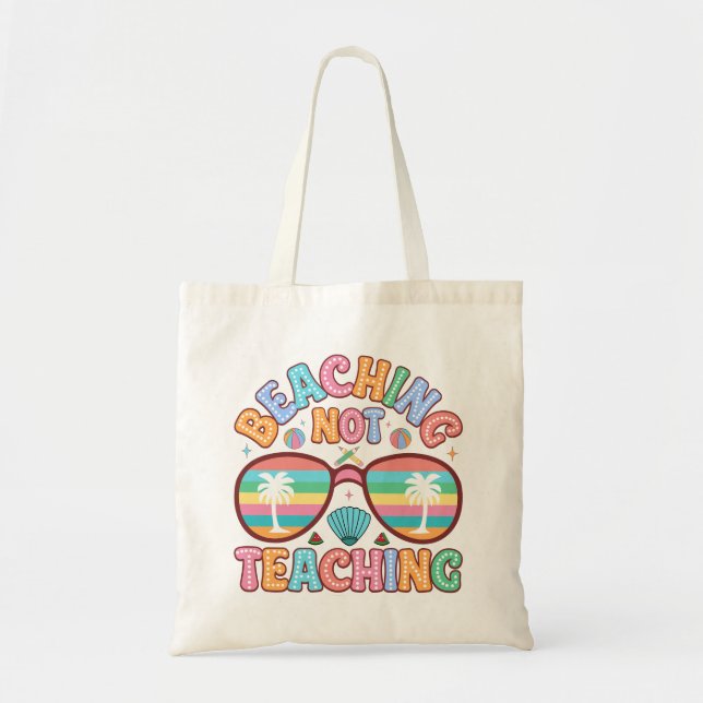 Cute beaching Teaching word art  Tote Bag (Front)