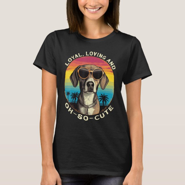 Cute Beagle Breed Loyal Loving Dog T-Shirt (Front)