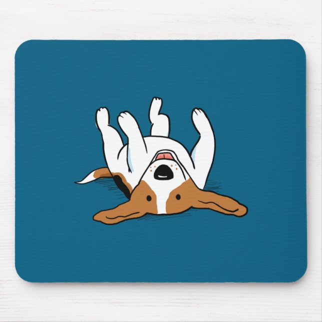 Cute Beagle Cartoon Dog  Mouse Pad (Front)