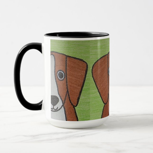 Cute Beagle Coffee Mug (Left)