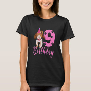 Cute Beagle Dog 1Th Birthday T-Shirt