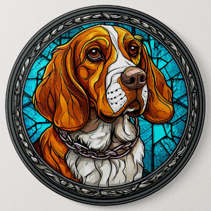 Cute Beagle dog 6 Inch Round Button