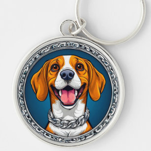 Cute Beagle dog Keychain