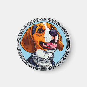 Cute beagle Dog Magnet