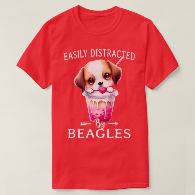 Cute beagle dogs 2 T-Shirt (Design Front)