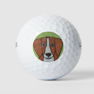Cute Beagle Golf Ball