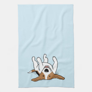 Cute Beagle Happy Cartoon Dog Fun Animal Lover's Kitchen Towel