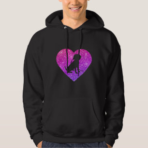 Cute Beagle Heart Dog  For Girls Teens And Women Hoodie