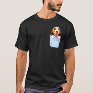 Cute Beagle In Your Pocket Peeking Dogs Pet Animal T-Shirt