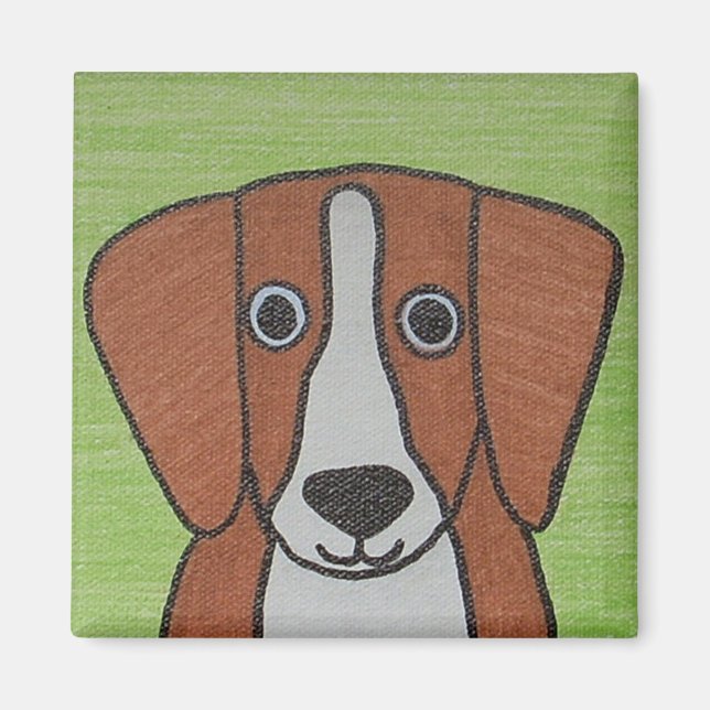 Cute Beagle Magnet (Front)